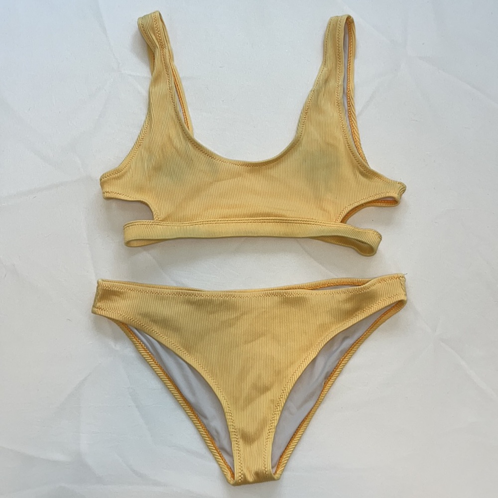 faded cutout bikini